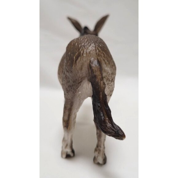 Vintage Schleich 1989 Handcrafted Realistic Resin Donkey Figurine Toy 13212 - Picture 4 of 7